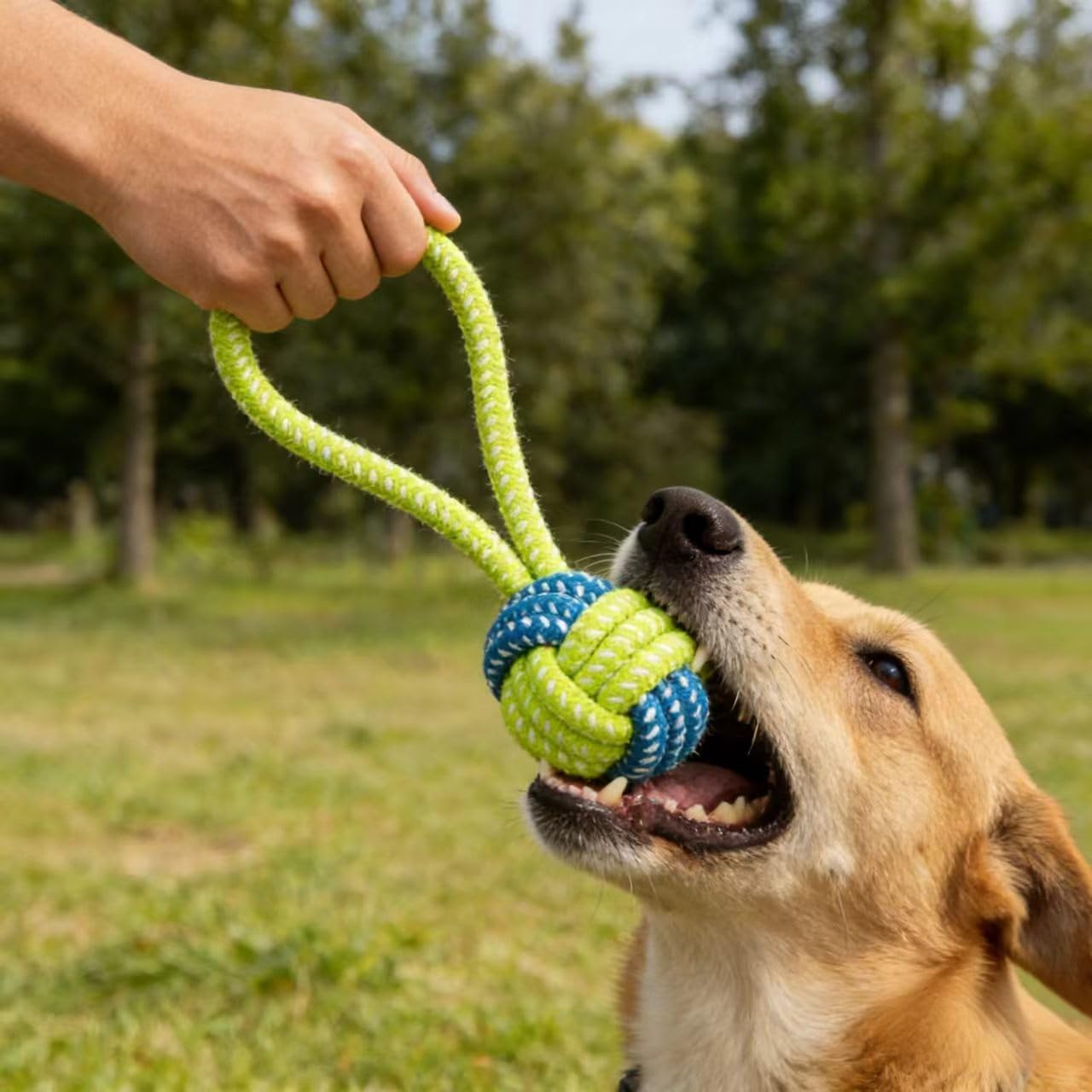 Small/Medium Cotton Rope Knots Dog Chew Toy Set